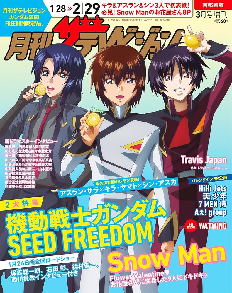 Amazon.co.jp: 月刊ザテレビジョン 首都圏版 2024年3月号増刊 ガンダム