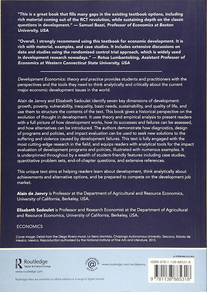 Development Economics: Theory and practice: 9781138885318