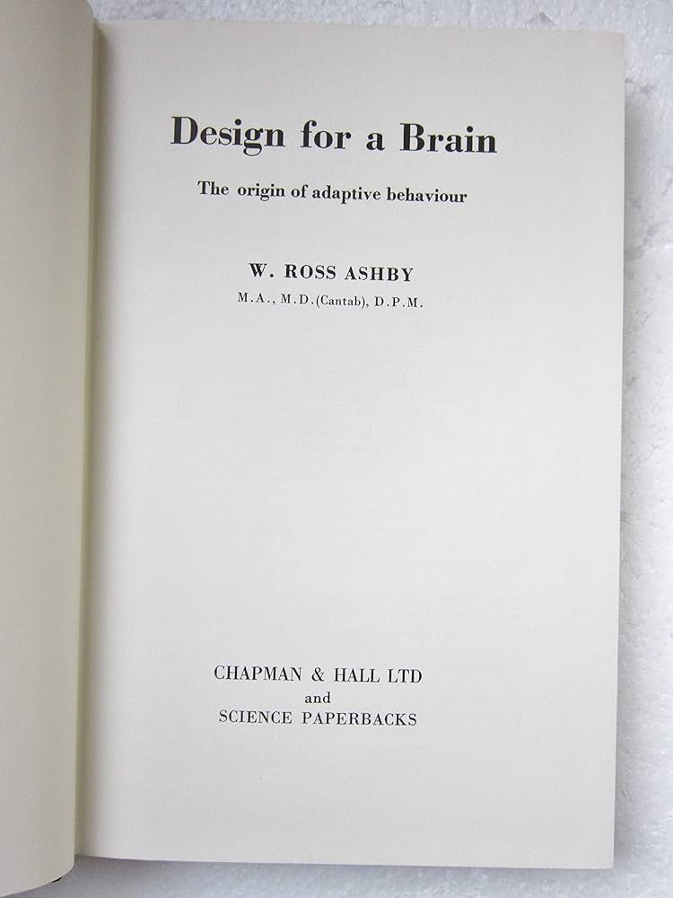 Amazon | Design for a Brain | Ashby, W. Ross | Psychology & Counseling
