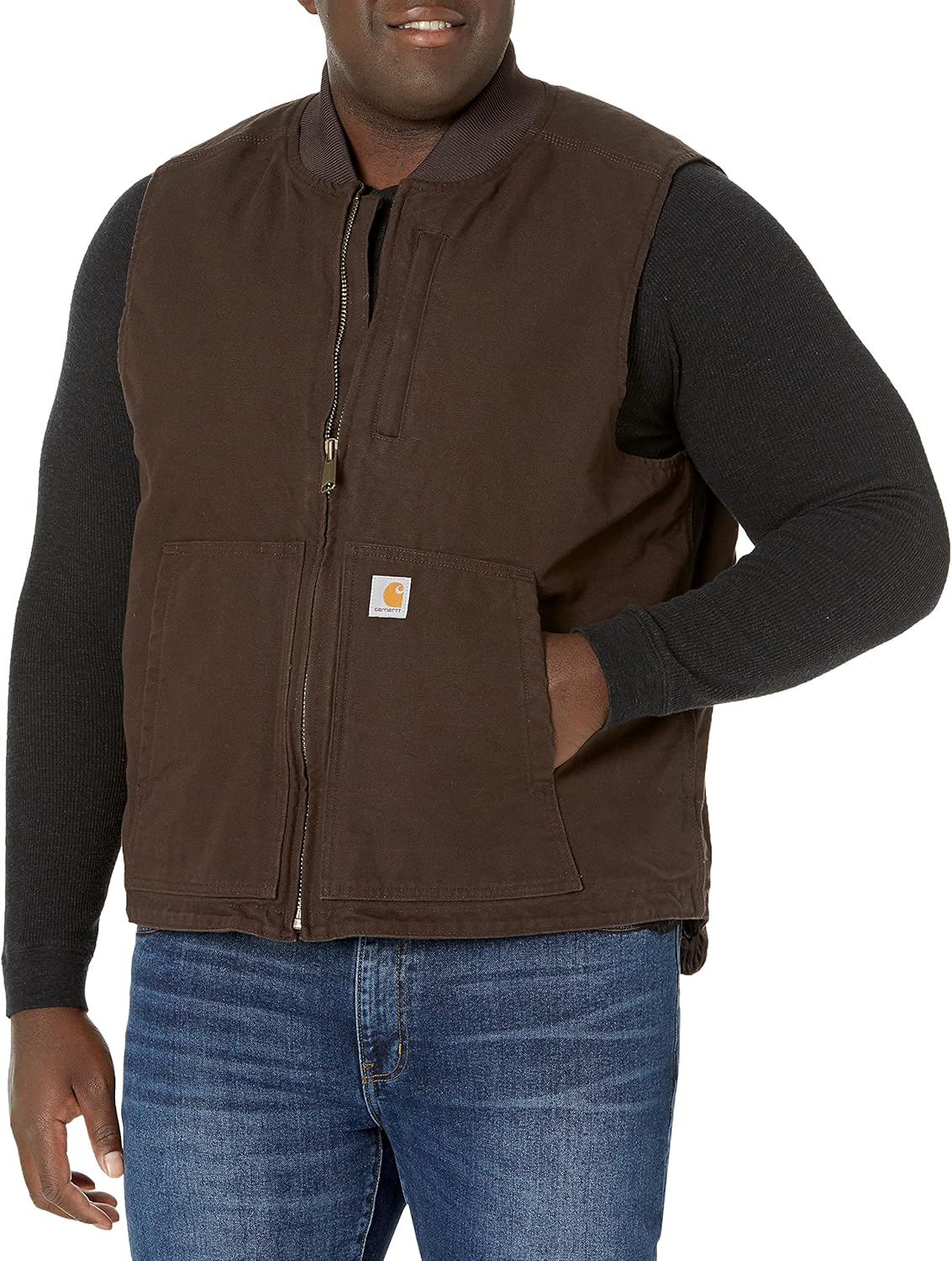Amazon | Carhartt Men's 104395 Washed Duck Insulated Rib Collar