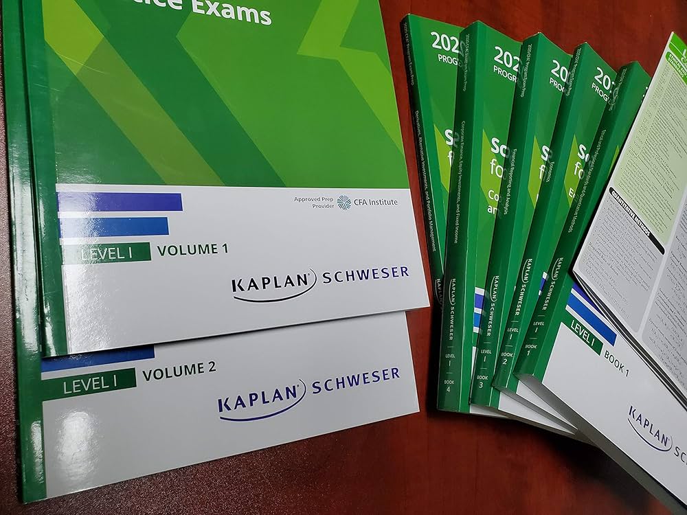 020 CFA Level 1 Kaplan Schweser Notes: Books 1-5, Practice Exam