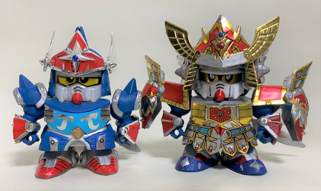 246 皇騎士ガンダムの出世の話し キングガンダムⅡ世と2キット並べてみ