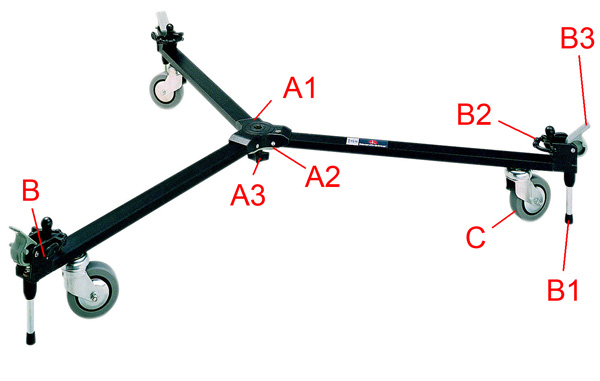 Manfrotto 127 all Versions Dolly | ManfrottoTripodParts.com