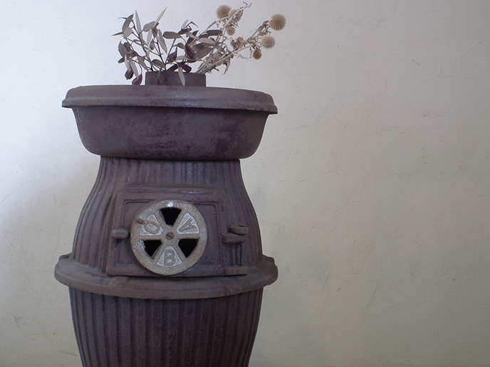 E00586 レトロ 鋳物製 OBA NO.8 ダルマストーブ | MANSIKKA