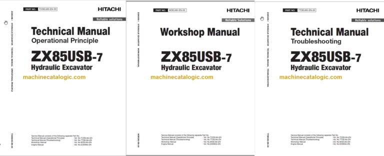 Hitachi ZX85USB-7 Technical and Workshop Manual – Machine Catalogic