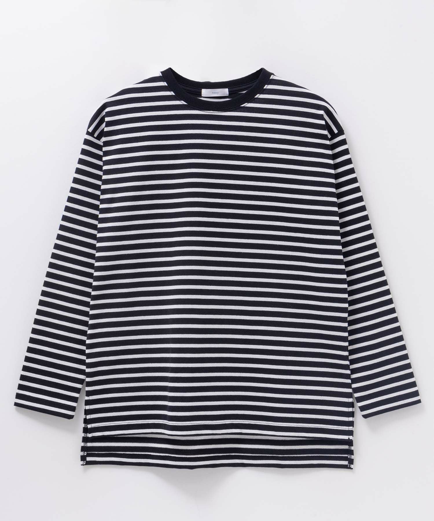nAvy ボーダー長袖Tシャツ レディース