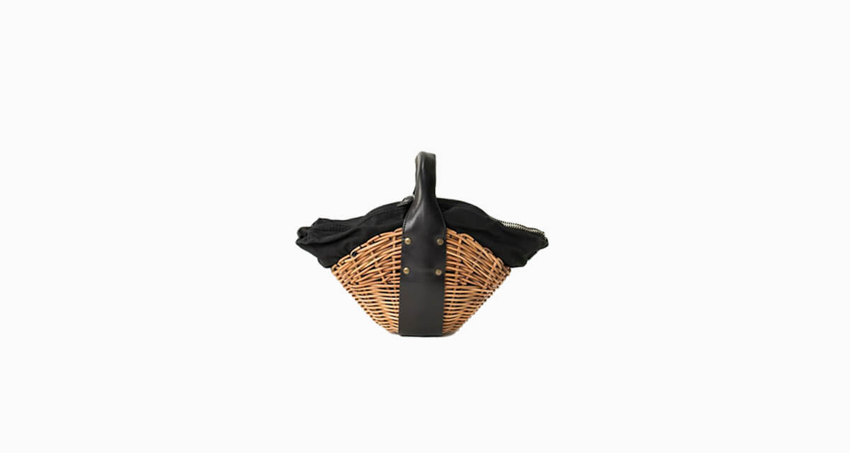 ebagosファスナー付バスケット（ファスナー付き1本手）オイル