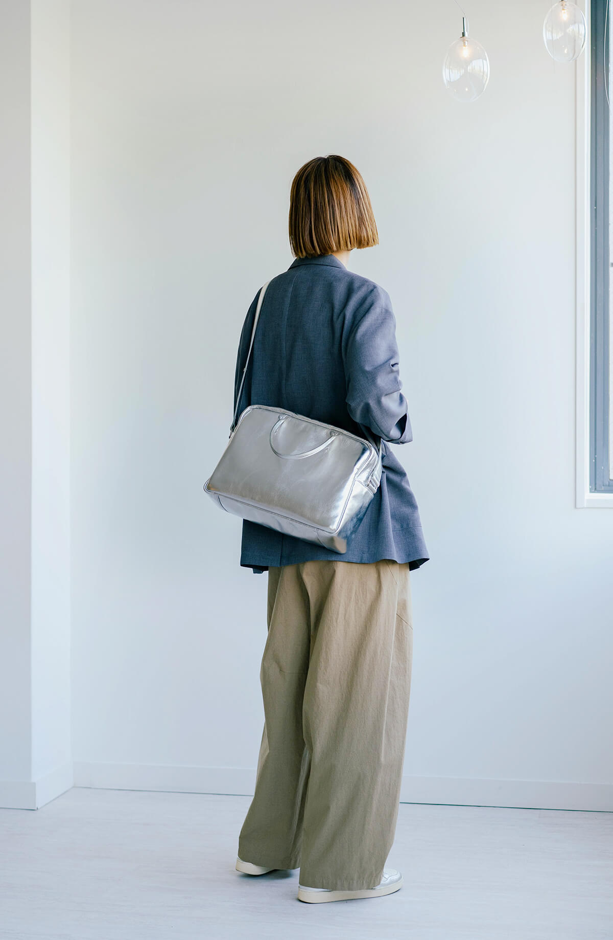 予約】「おかかえバッグ」シルバー「okakaebag SILVER」soutiencollar