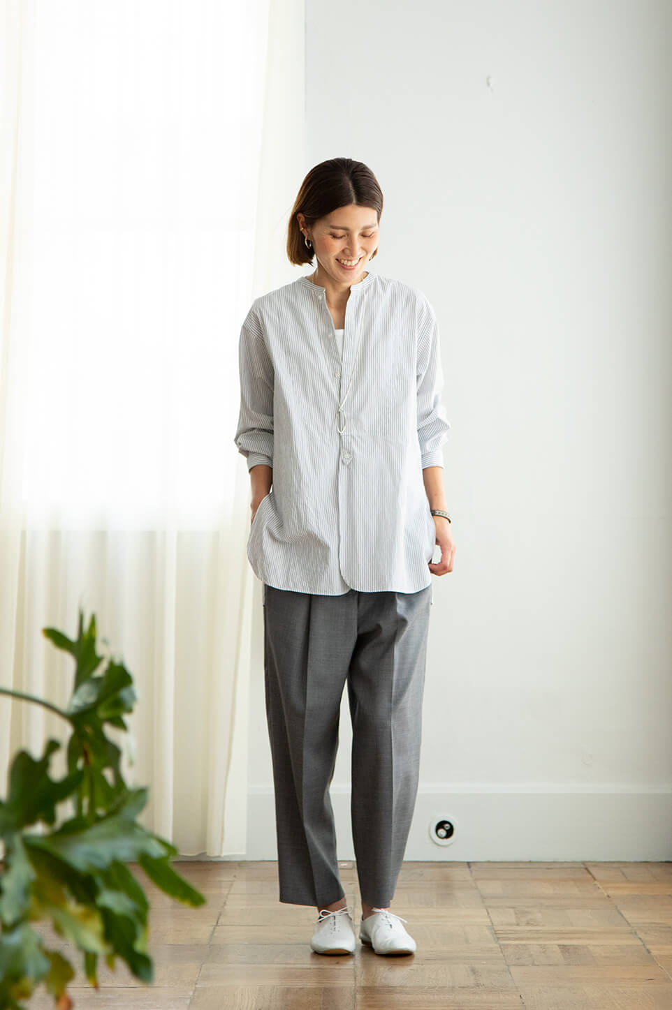 モイスチャーパンツ」「Moisture pants」soutiencollar（ステンカラー