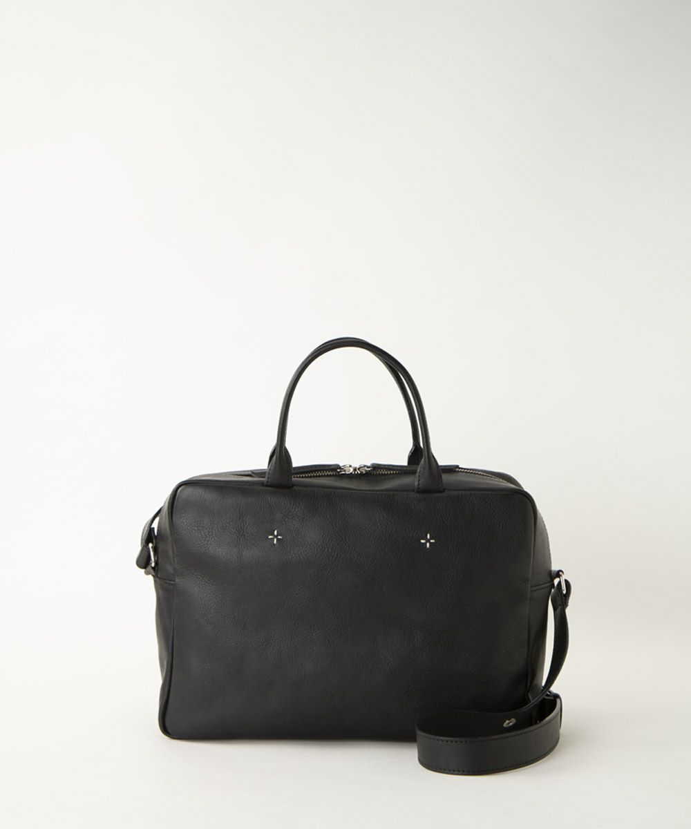 ebagos「マルシェ」 ブライドルレザー×紅籐（リネン被せ） GREY（定番