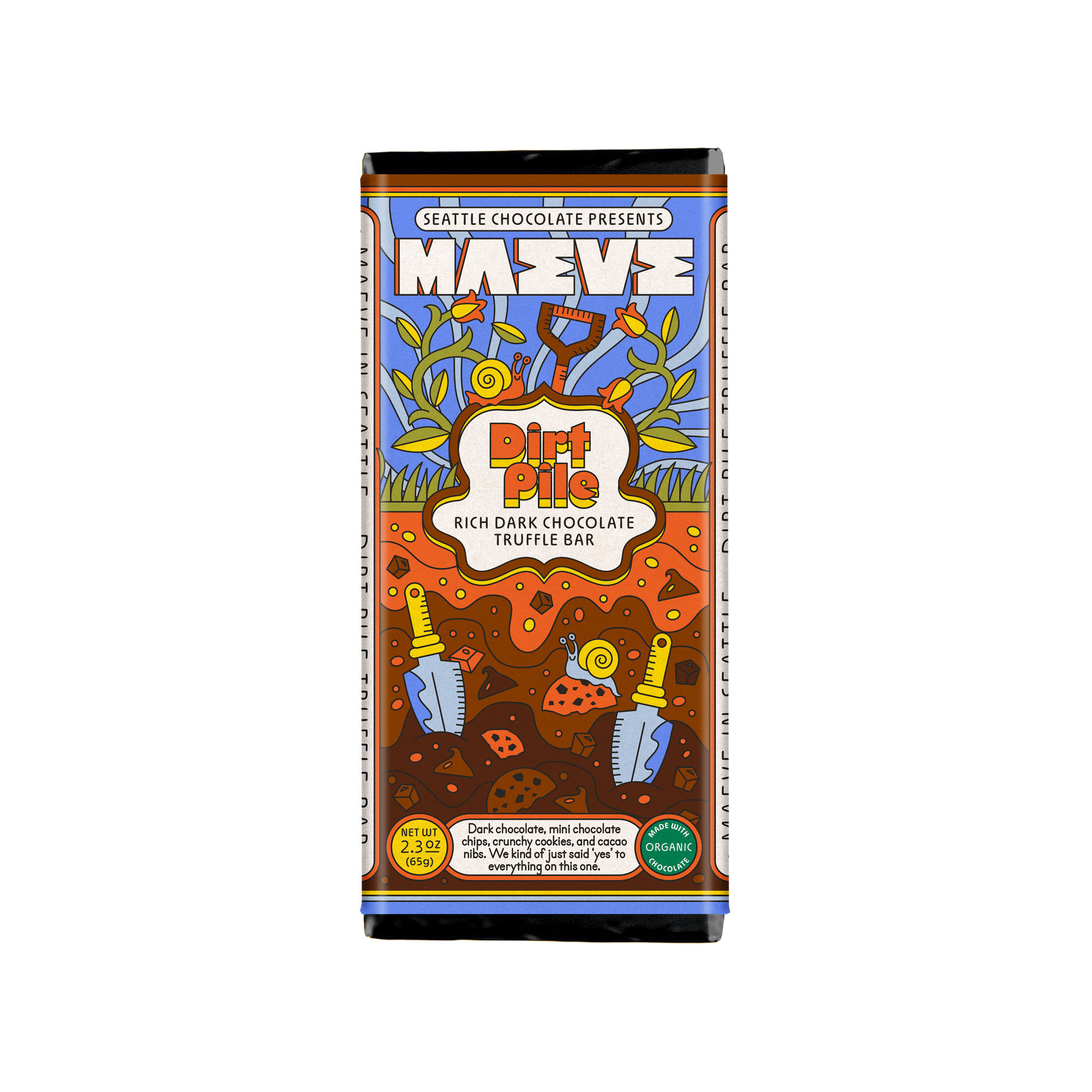 Dirt Pile Crunchy Chocolate Bar | Shop Maeve Sustainable Chocolate