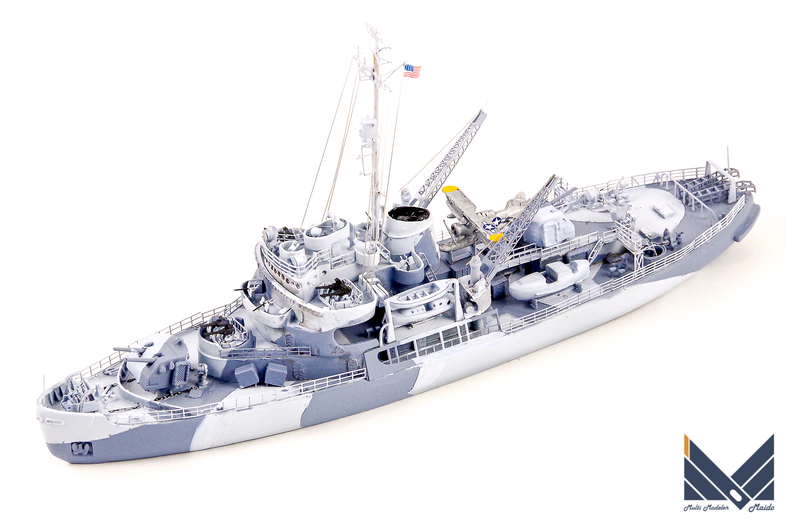 NIKOモデル 1/700 アメリカ沿岸警備隊砕氷艦 イーストウインド 完成品