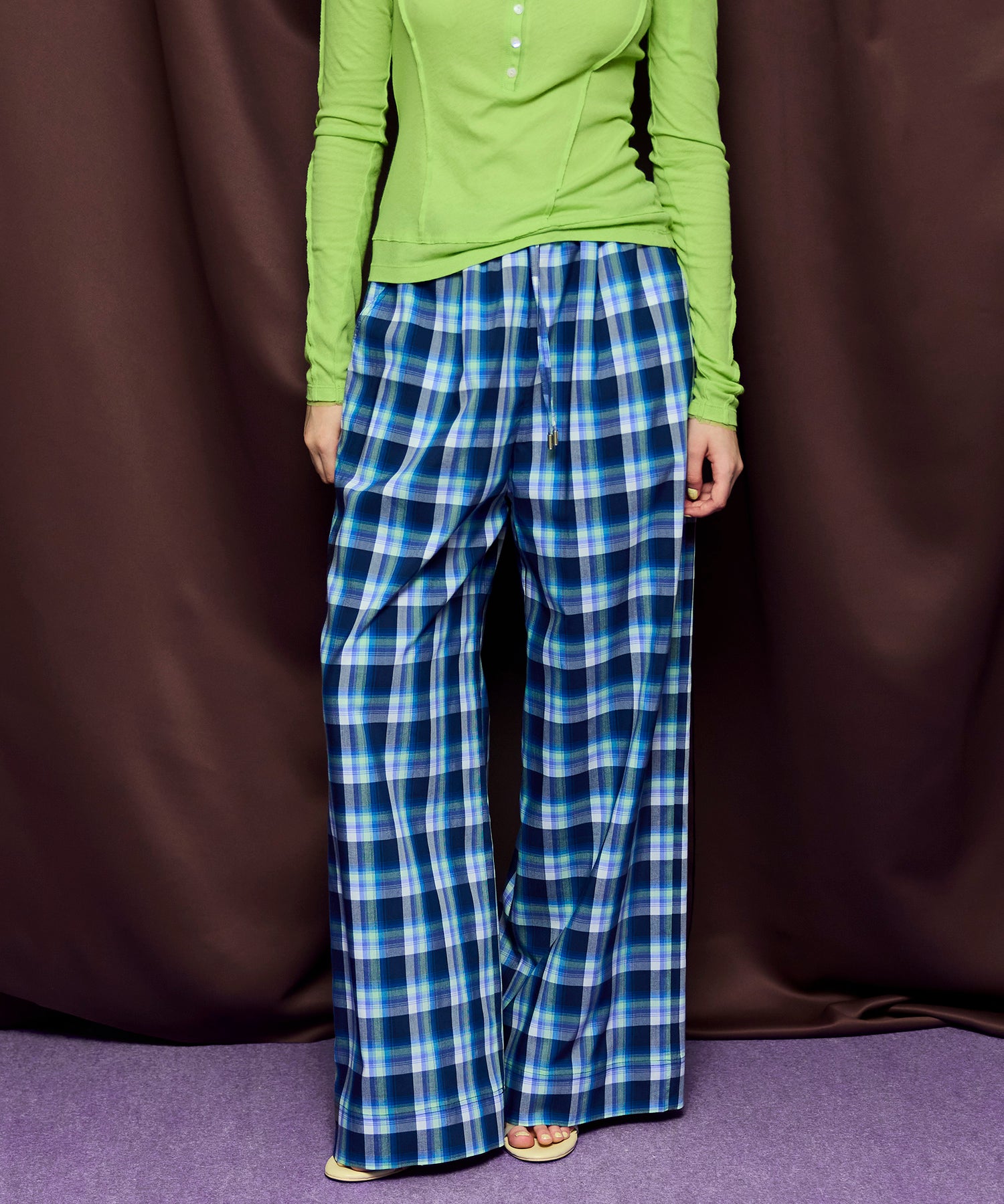 Multi-Color Easy Check Pants