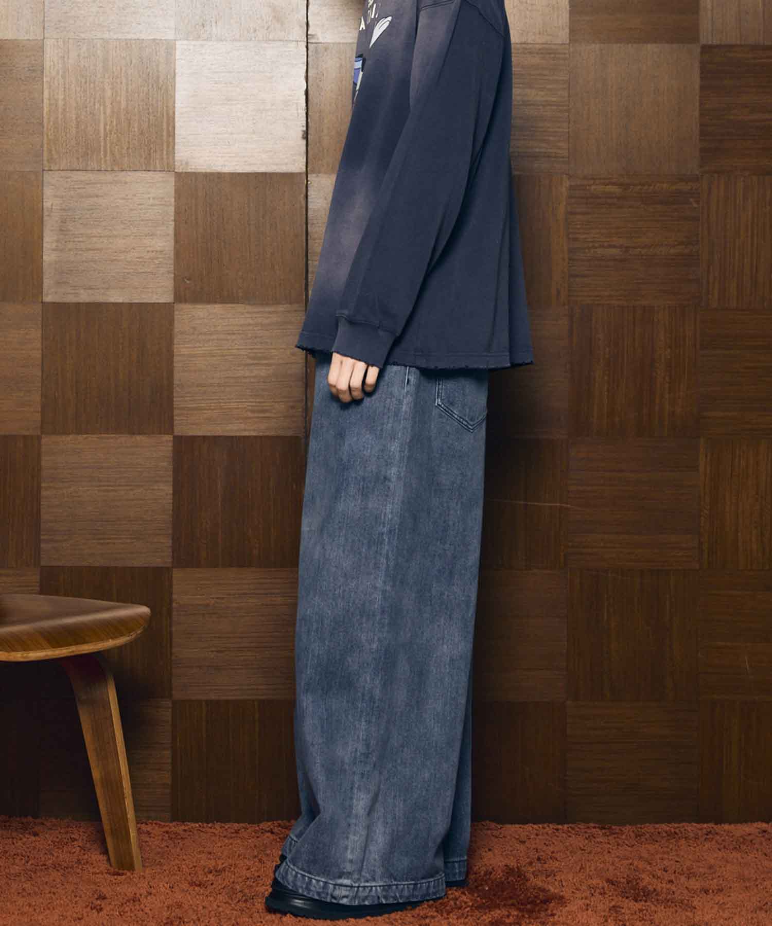 Hyper Wide Denim Baggy Pants