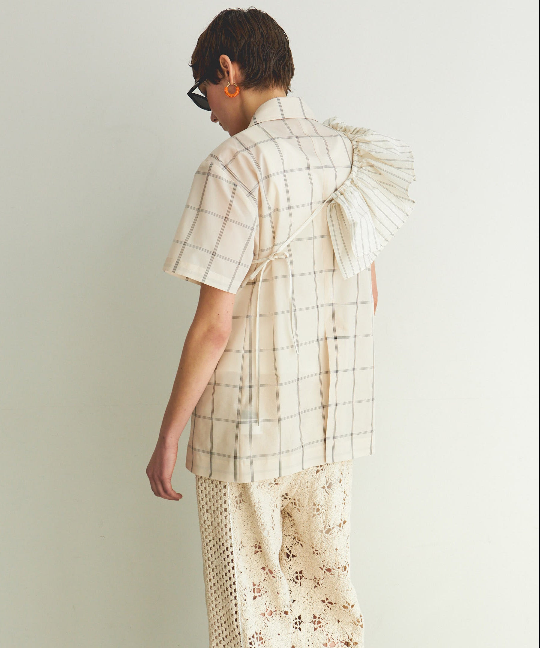 Sheer Half Sleeve Jacket