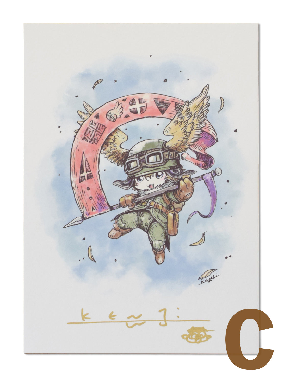 渡辺けんじ 直筆サイン入り プリントイラストカード – MAJI展