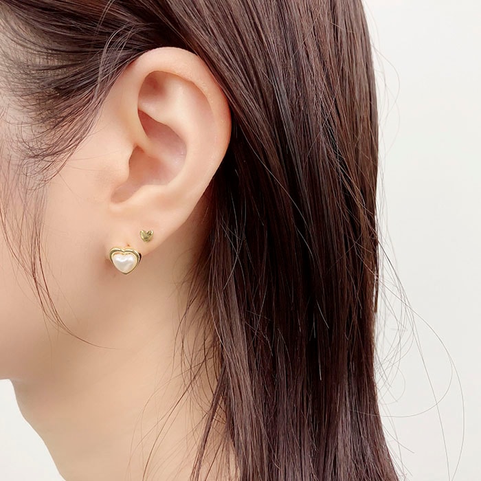 セットピアス 10個 5ペア ハート パール ストーン | ピアス,セット