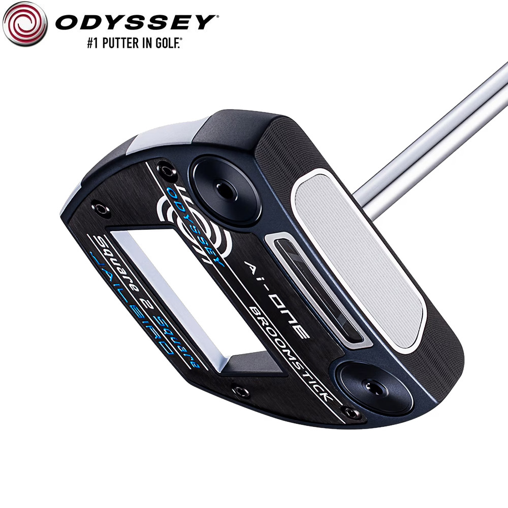 ODYSSEY Ai-ONE Square 2 Square JAILBIRD BROOMSTICKパター 45インチ