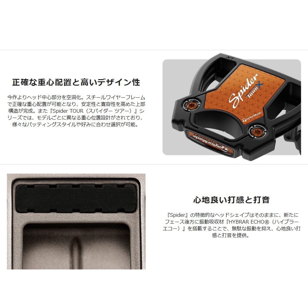 Taylormade Spider TOUR X トゥルーパス クランクネック ガンメタル