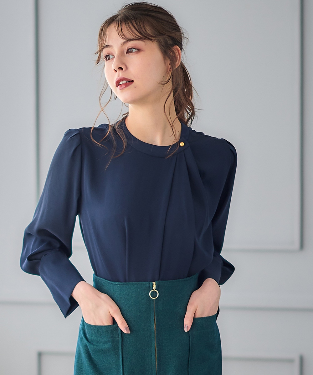 SALE】フレンチキスデザインカフスブラウス - 12Twelve Agenda