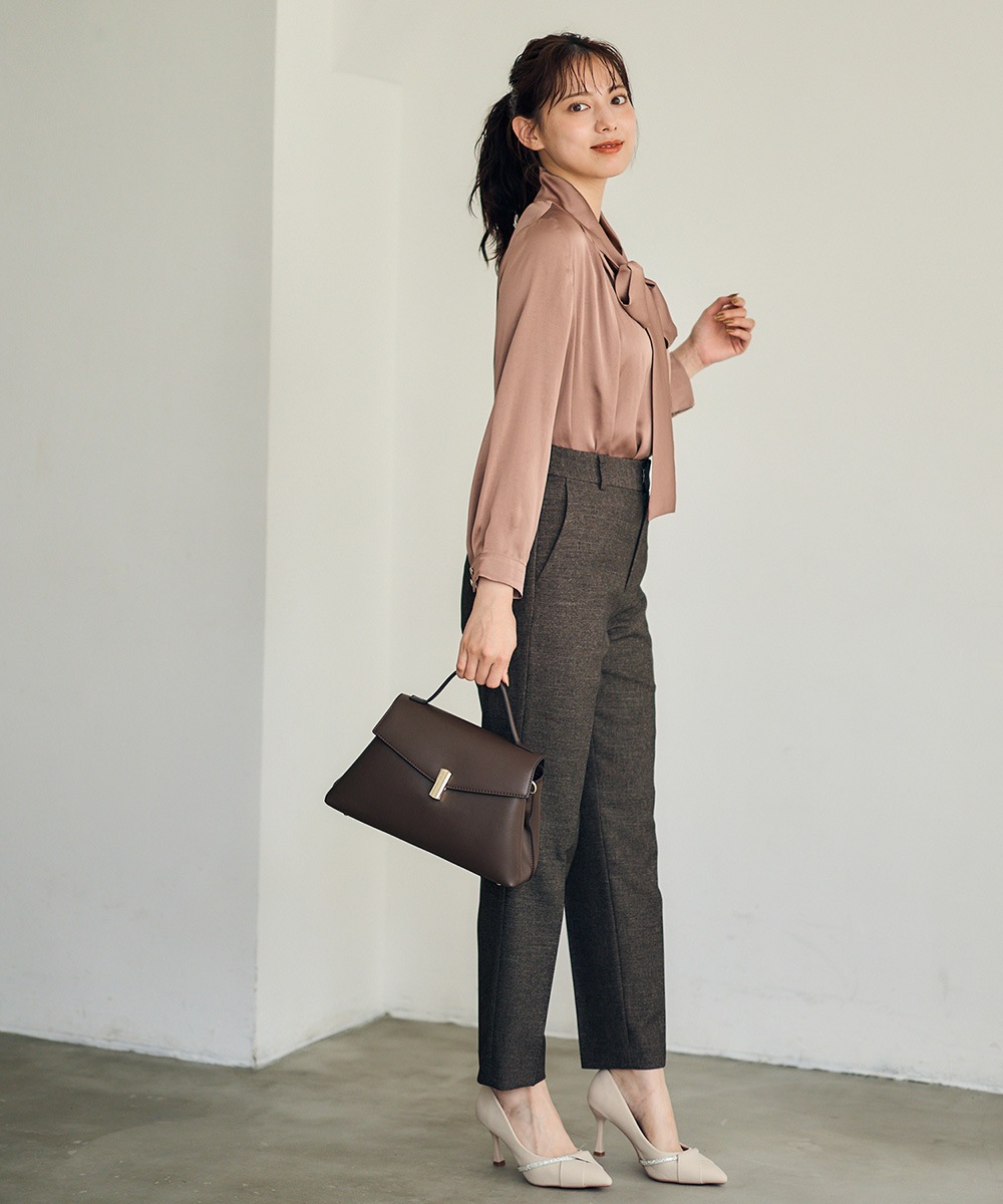 ヴィンテージサテンマルチウェイボウタイブラウス - 12Twelve Agenda