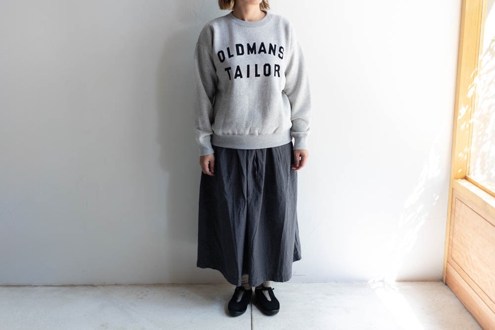 OLDMAN'S TAILOR オールドマンズテーラー | OMT FLOCKY PRINT CREW