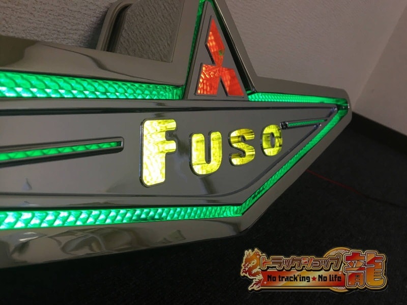 ステンレス 大型 バスマーク アンドン 【鏡面】 奥目 8mm丸棒巻き LED