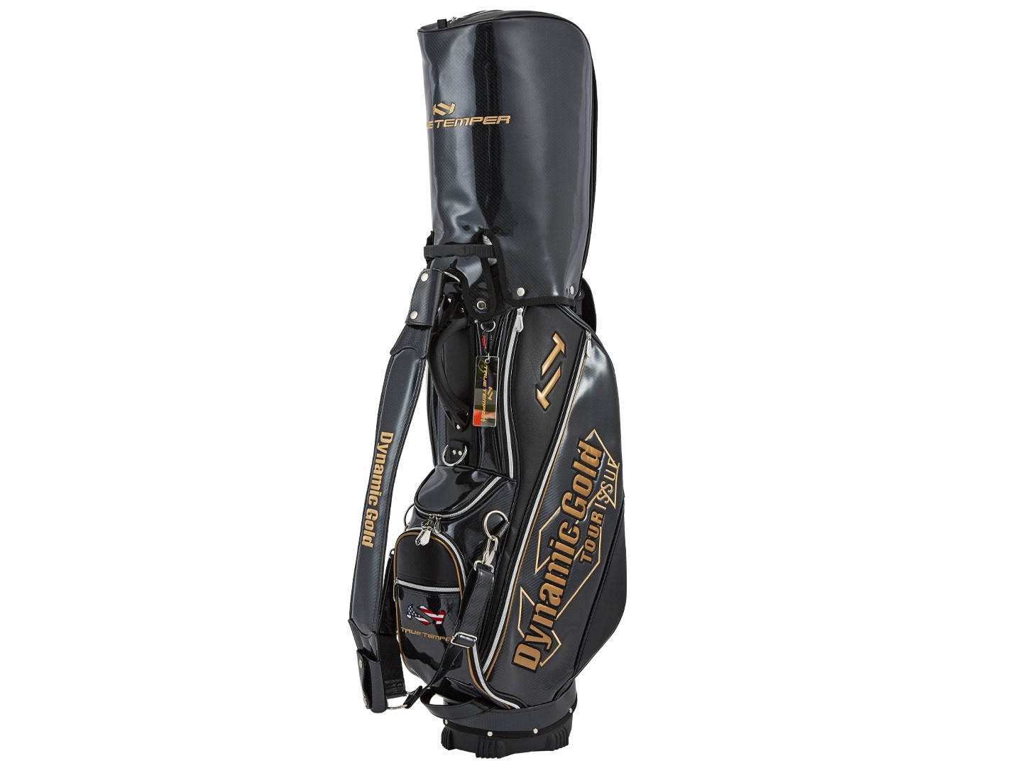 ダイナミックゴールドスタンドキャディーバッグ ブラック（2022