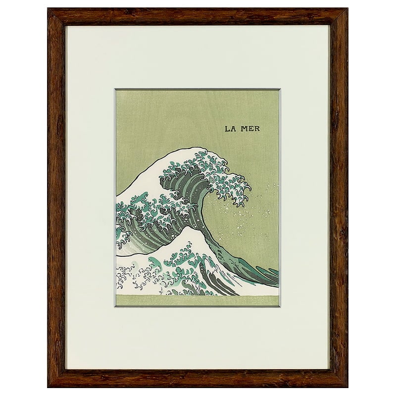 LA MER』オーケストラスコア 初版表紙 浮世絵木版画【白色額】｜浮世絵工房