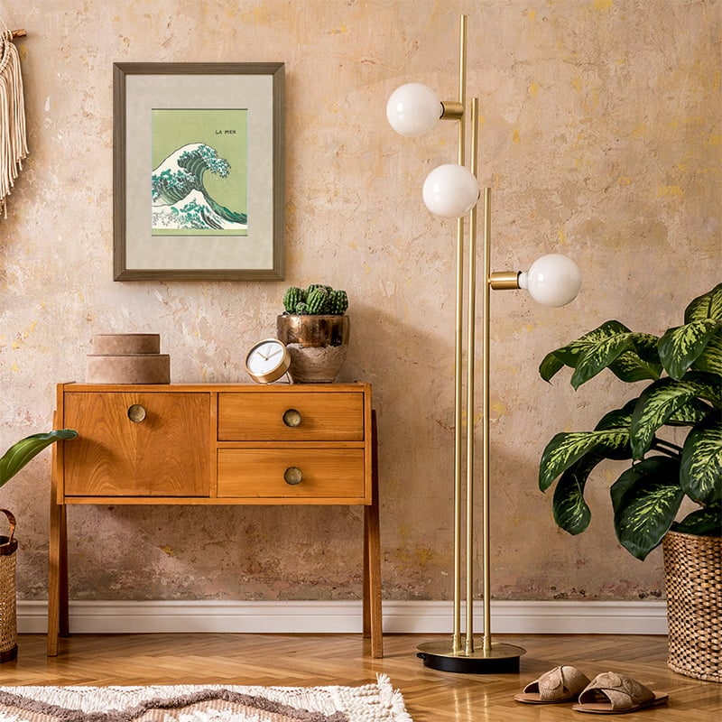 ヤシの木額入り装飾版画 1月限定価格！ ヤシの木額入り装飾版画