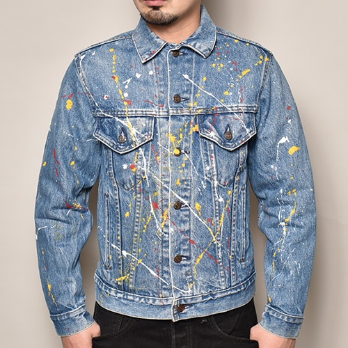 Levi's×US/Painted Customized Denim Trucker Jacket(リーバイス×アス