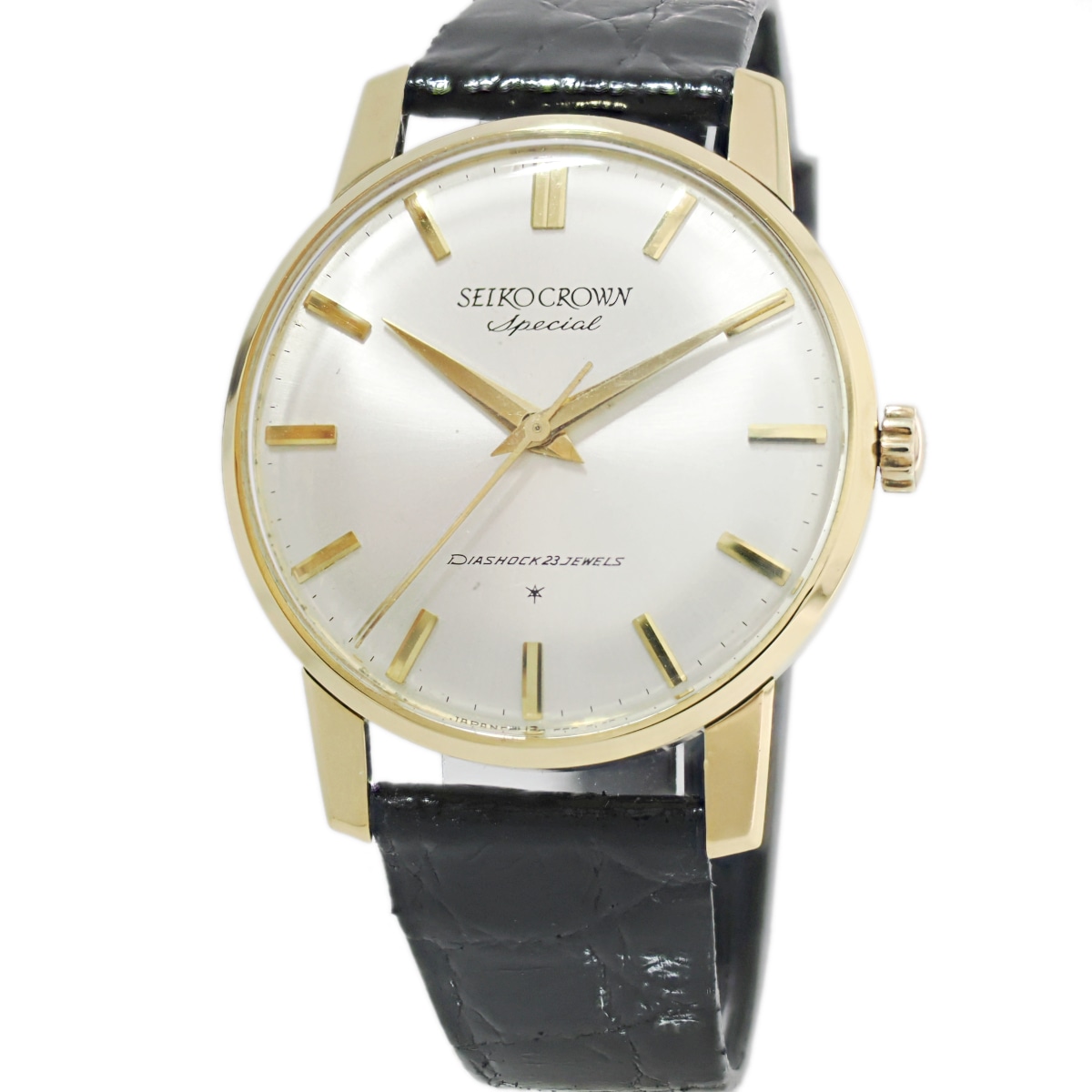セイコー クラウンスペシャル 18金無垢 Ref.70198 Cal.341 23石 手巻 OH済