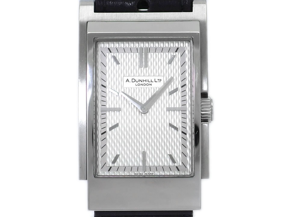 ダンヒル ウェイファー 8035 シルバー文字盤 ステンレスケース