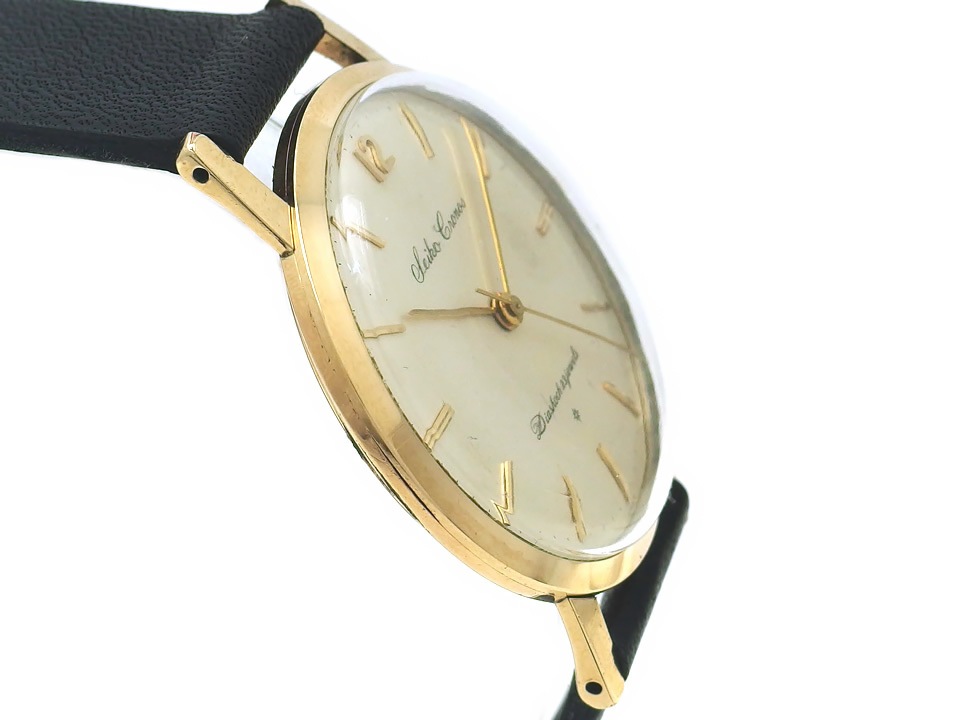 セイコー クロノス J14021 SD文字盤 14KGF 23石手巻 OH済 昭和34年製 SEIKO