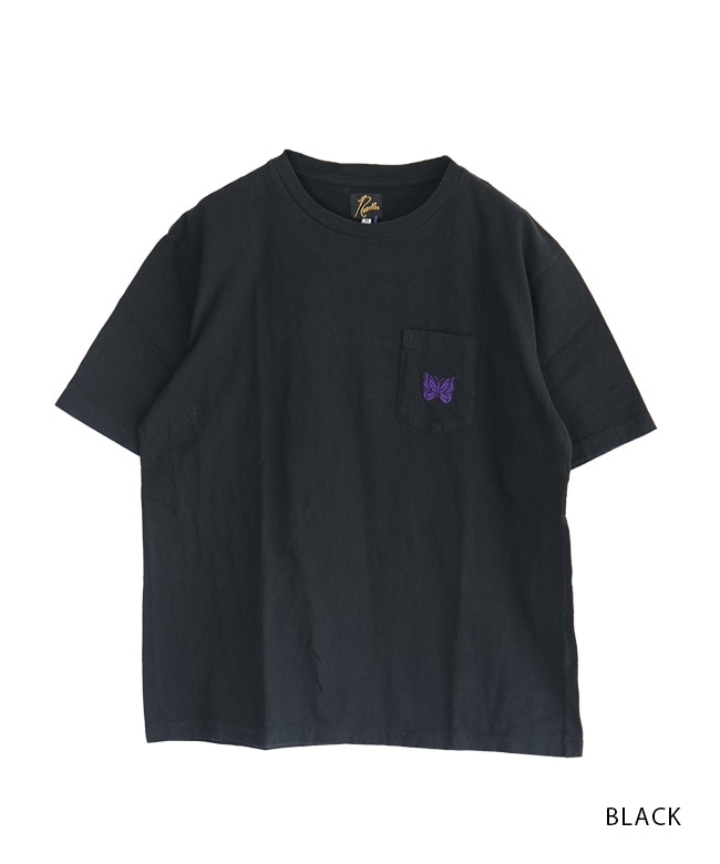 QV357]NEEDLES(ニードルズ) S/S Papillon Emb. Pocket Tee - Cotton