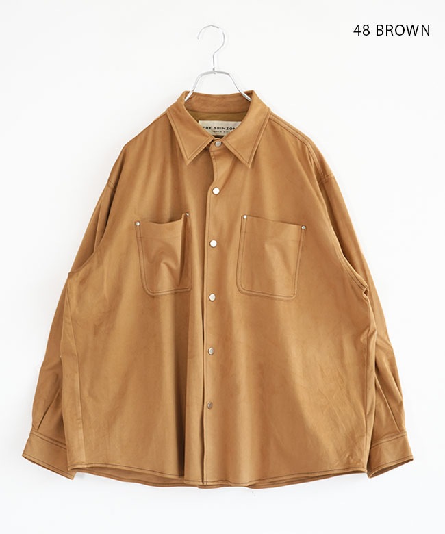 SALE 50%OFF】[25AMSBL03]THE SHINZONE(ザ シンゾーン) SUEDE SHIRT