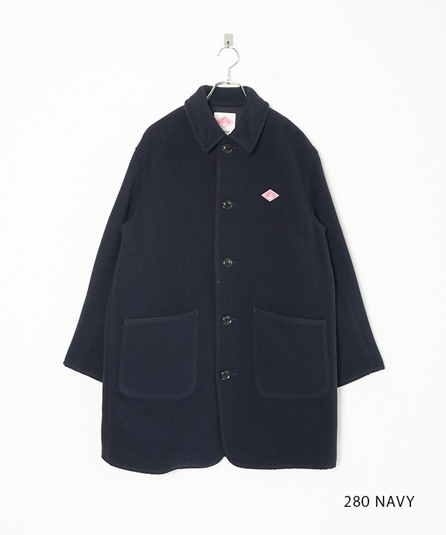 ◇[DT-A0540WLP]DANTON(ダントン) WOOL LIGHT PILE COVERALLS COAT