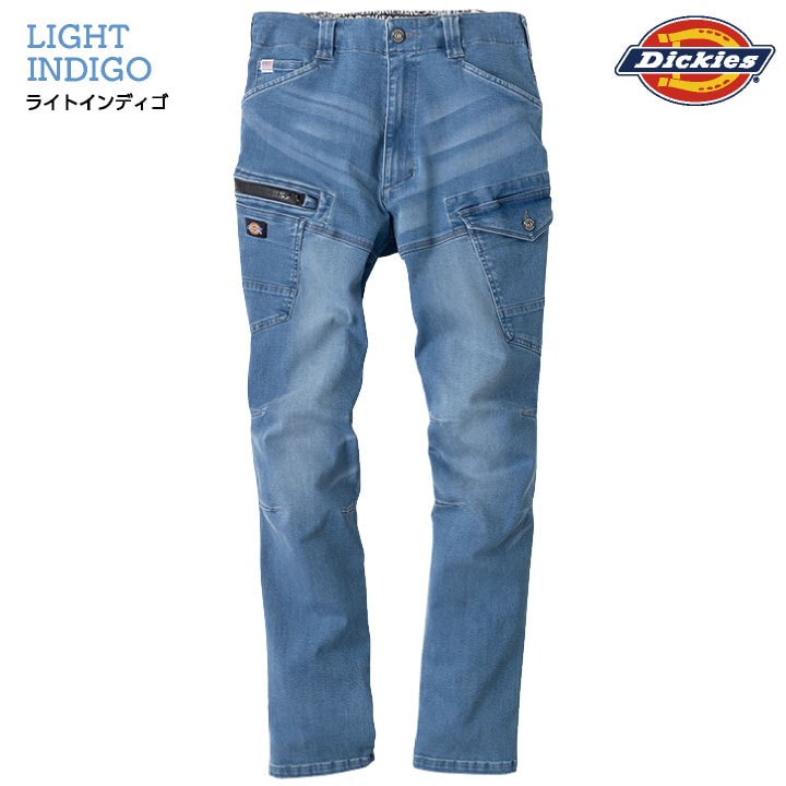 ディッキーズ ストレッチ デニム カーゴパンツ 春夏 秋冬 ワークパンツ