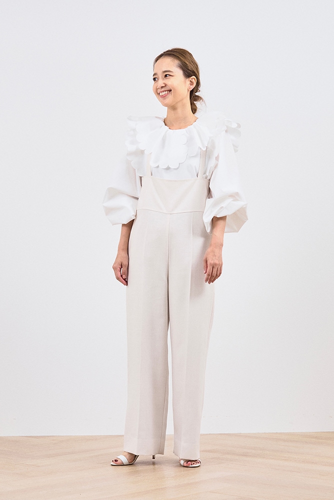 yori たっぷりスカラップブラウス 36