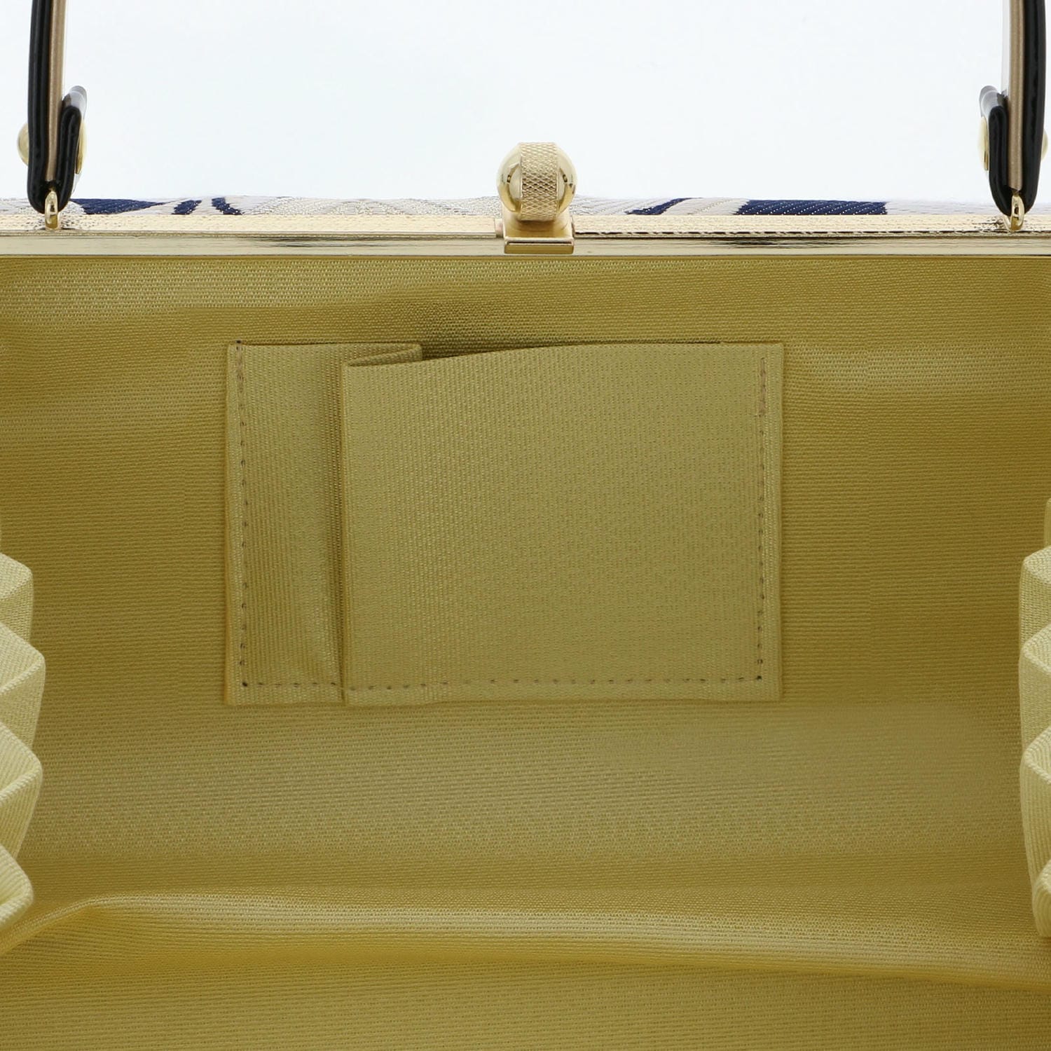 草履バッグセット「黒 紺地、華紋」Fサイズ 日本製 振袖草履バッグ