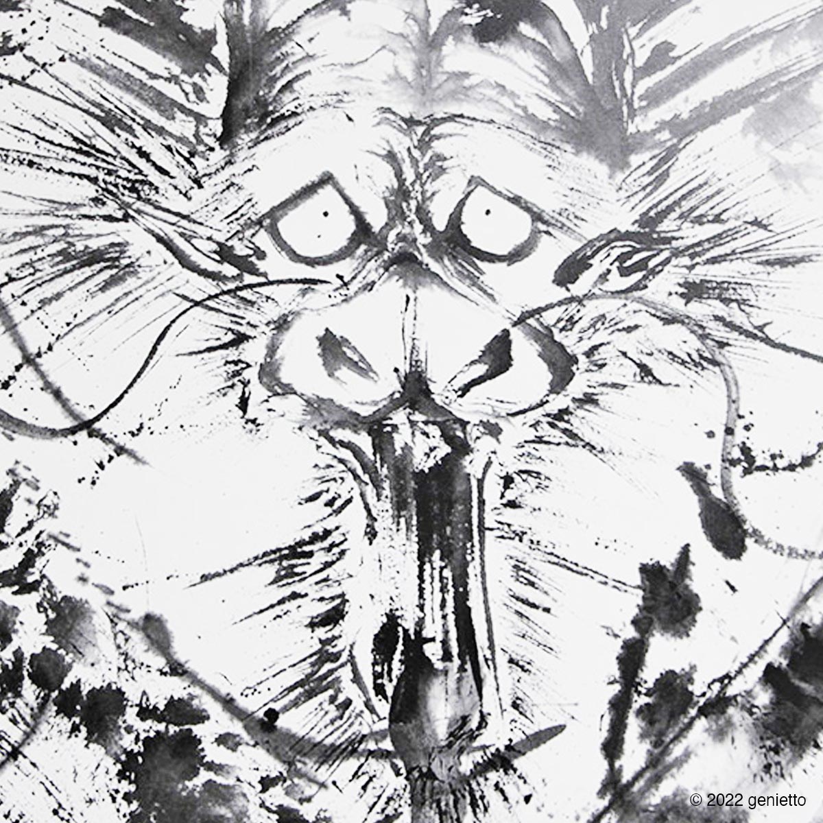 タペストリー「龍虎」 | 墨絵・陶墨画アーティスト 西元祐貴 Yu-ki