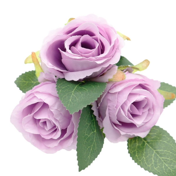 造花 シルクフラワー 『ローズの束×6 ラベンダー』 フラワー,シルク