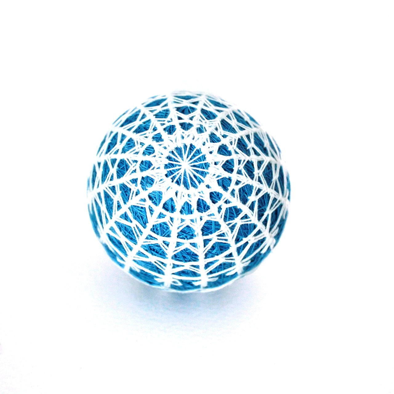 手まりキット 中級編 クロッシュレース（青色） | 住,郷土玩具・人形