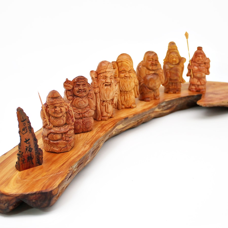 讃岐一刀彫 肥松 七福神 | 住,インテリア,オブジェ・BOX | IKUNAS