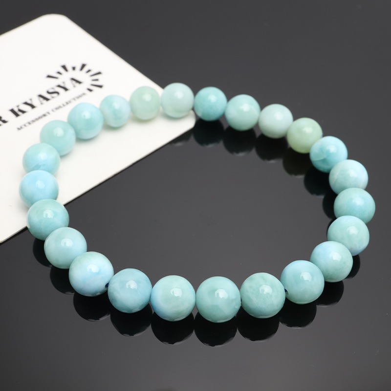 天然ラリマーブレスレット 8.5mm [b861-8mm] | ブレスレット,ストーン