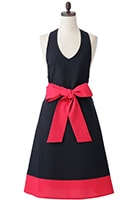 ネイビー＆サックスローブエプロン ARB71 | フレアーエプロン,ローブ