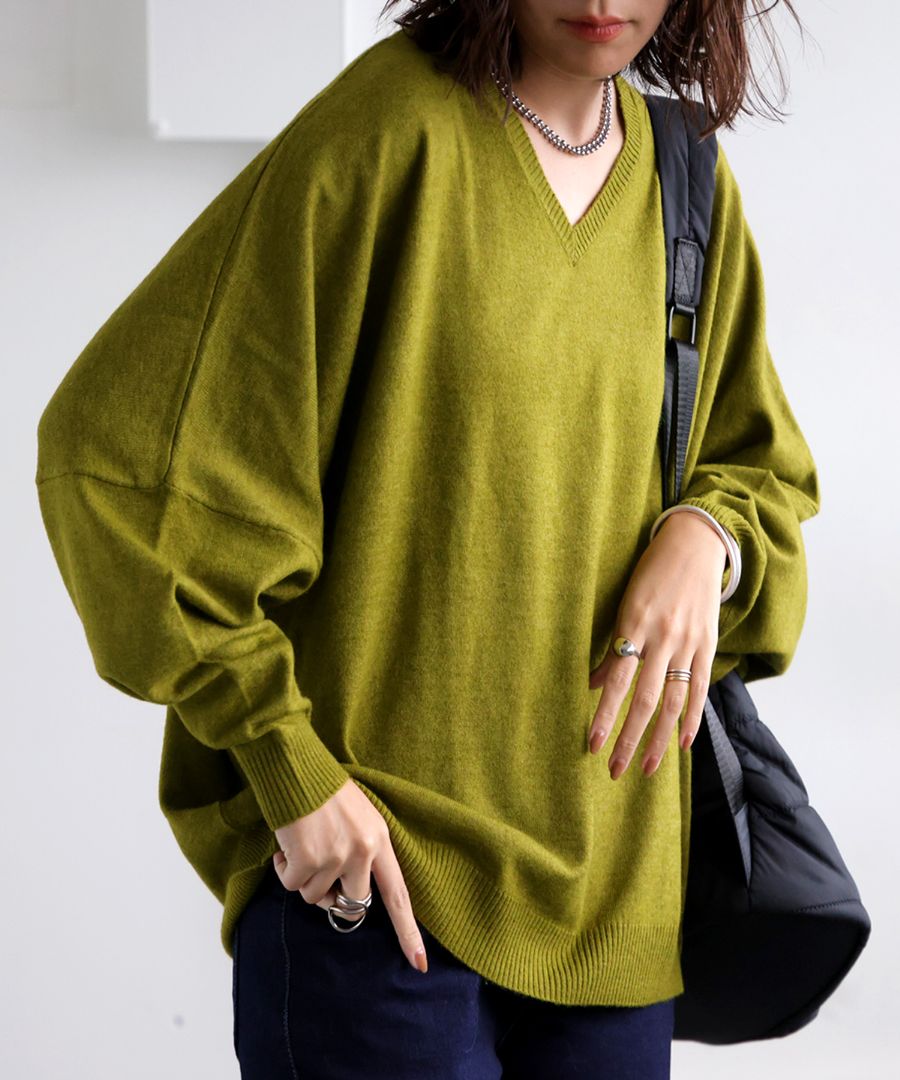 カシミヤタッチ ドルマンニット ニット レディース 送料無料・(500