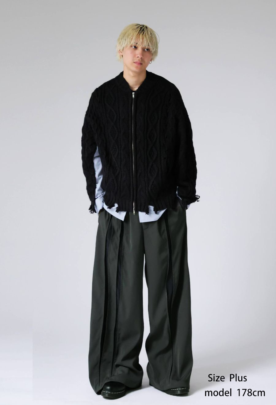 切替デザイン スラックスパンツ メンズ ボトムス 送料無料・メール便