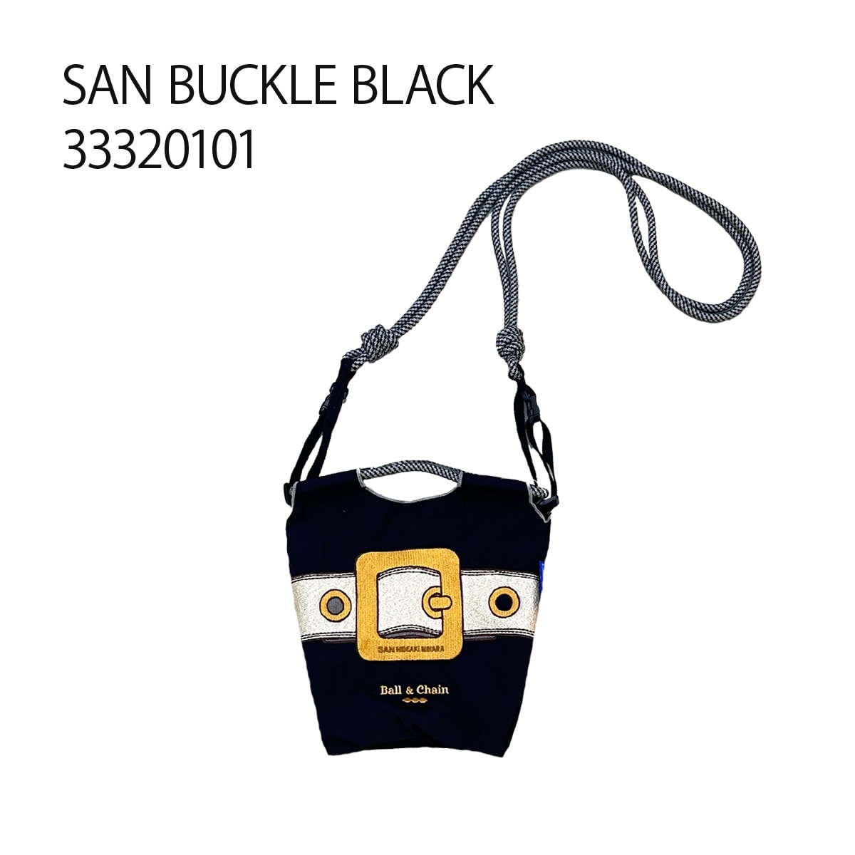 ボールアンドチェーン ポケモン ピカチュウ エコバッグ ブラックM