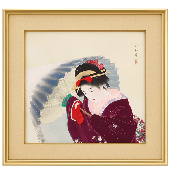 伊東深水 「吹雪」＜額＞｜エンディショップ【公式通販】
